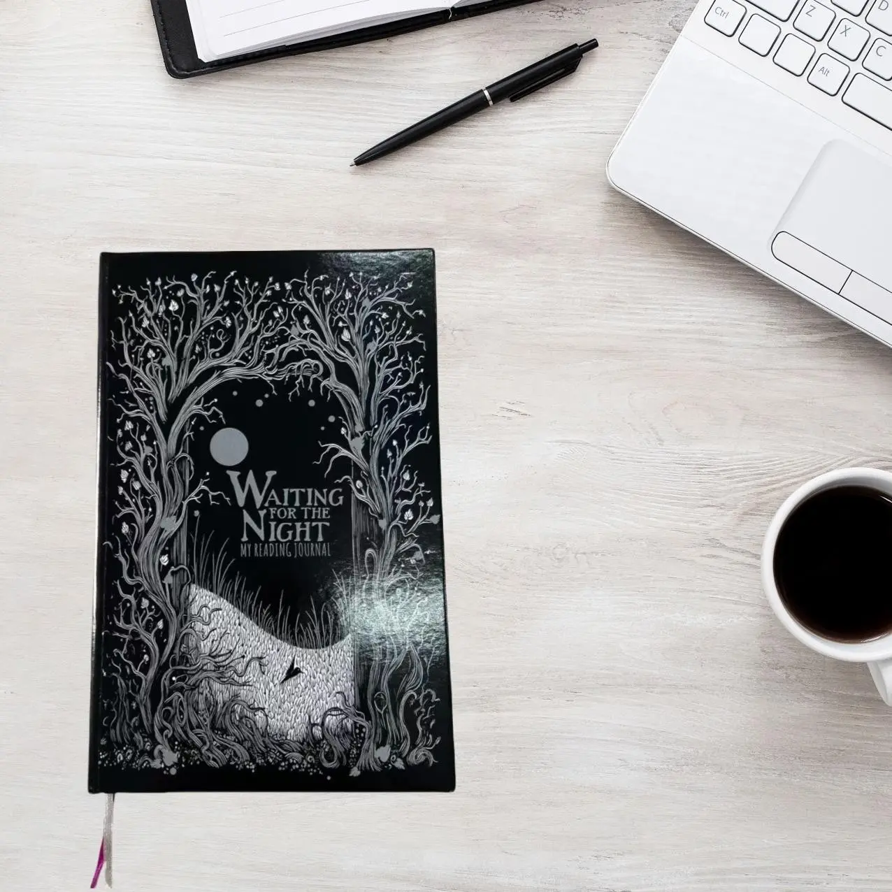 Gothic Magic Forest Cover Diary, Artistic Design Night Journal, Magical Forest Cover and Artistic Design, Perfect for Creative Writing