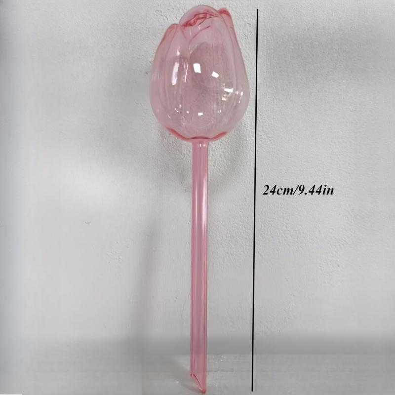 Tulip Design Plant Watering Globes, Plant Watering Stakes, Long Lasting Drip Irrigation System, Automatic Watering Devices, Automatic Garden Watering, Suitable for Indoor and Outdoor Plants