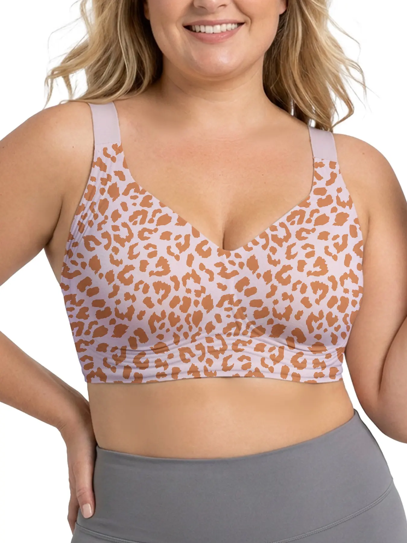 Jelly Bra Without Underwire, Full Coverage, Comfortable Seamless T-Shirt Bra, Strong Side Support, Invisible Under Clothes, Soft Fabric, Plus Size