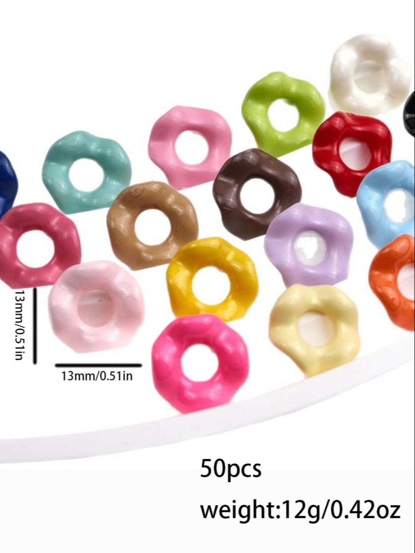 50 Pcs Wave Acrylic Spacers for Pen Making, Perfect for DIY Projects & Handmade Pens, Durable Lightweight Design, All Seasons Use, Bead Assortment