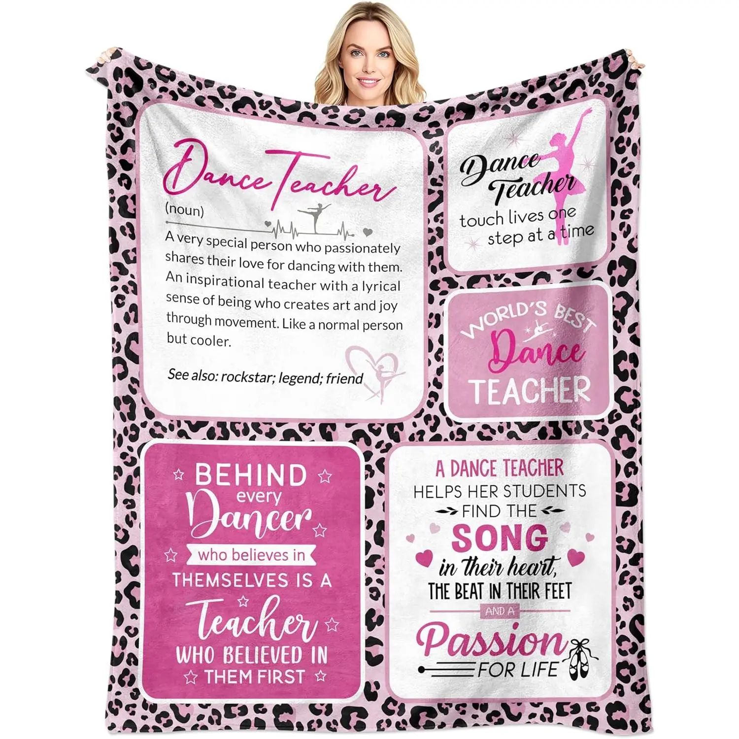 Dance Teacher Gifts for Women, Dance Teacher Appreciation Gifts from Student, Gift for Dances Teachers, Best Gift Ideas for Dances Teachers Blanket 50"X60"