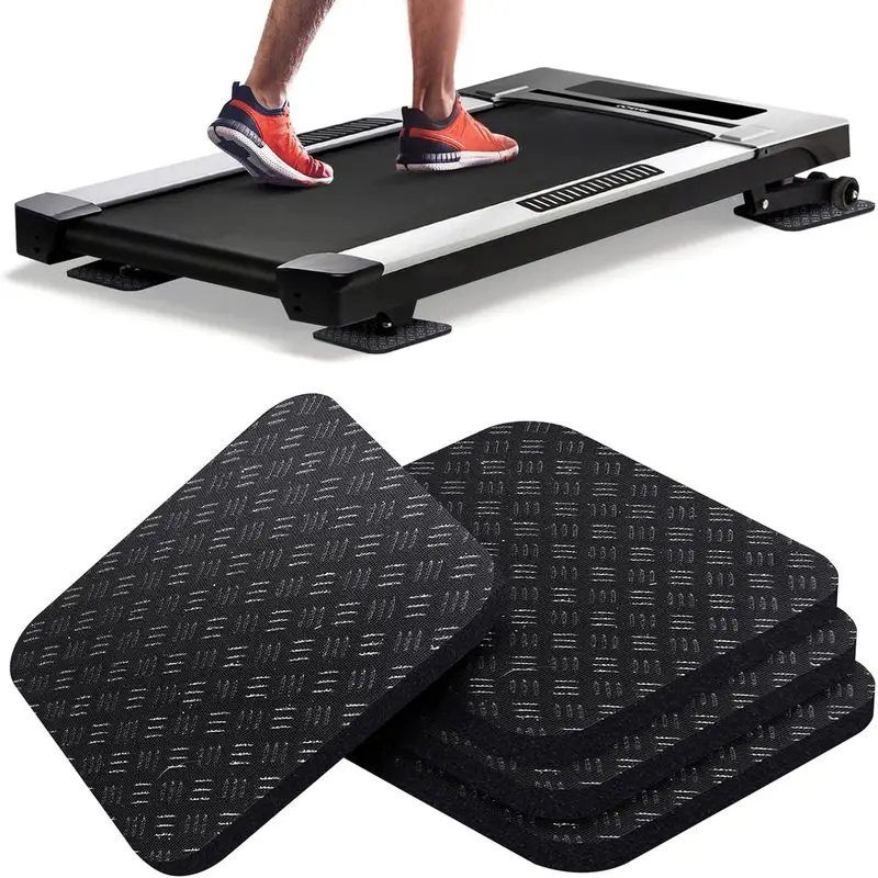 Outdoor sports Treadmill Mat P 4PCS- Double-Sided Non-Slip - Anti Vibration Mat for Treadmill, Walking Pad, Exercise Bike - Hardwood Floors Protection