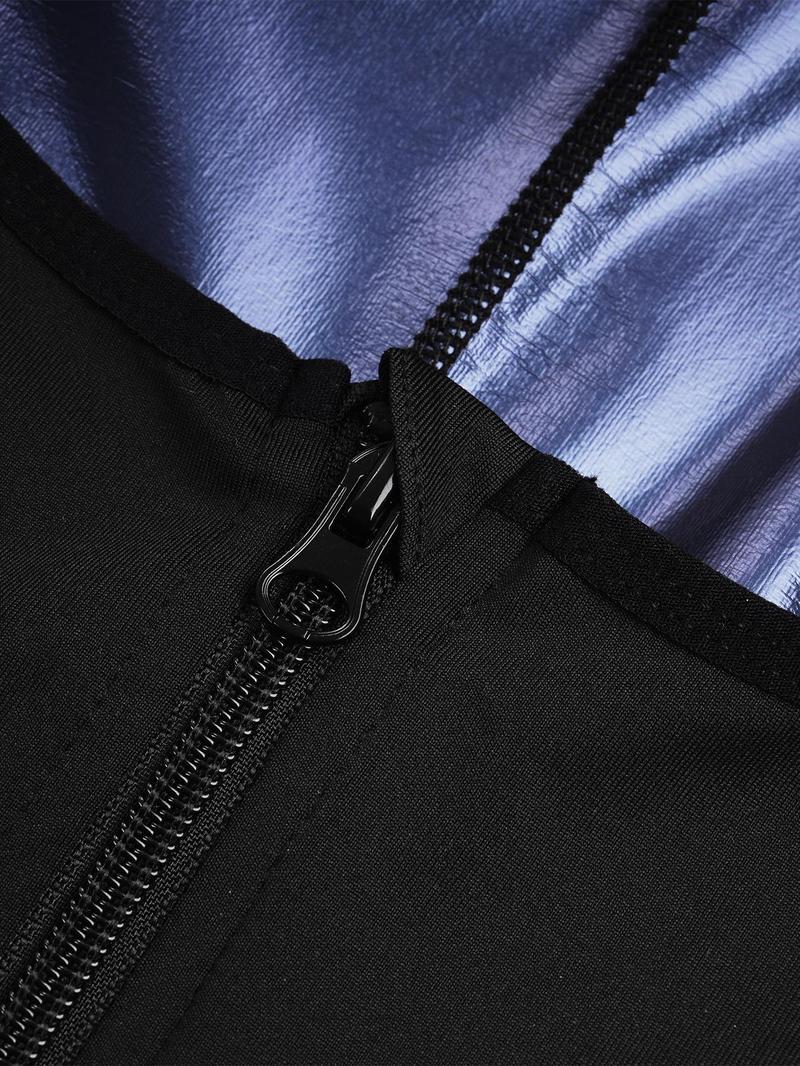 Women's Plain Zip Front Open Bust Sports Tummy Control Romper, Workout Gym Yoga Exercise Sports Romper, Ladies Sportswear Clothing for Indoor Outdoor Wear, Sports Jumpsuit