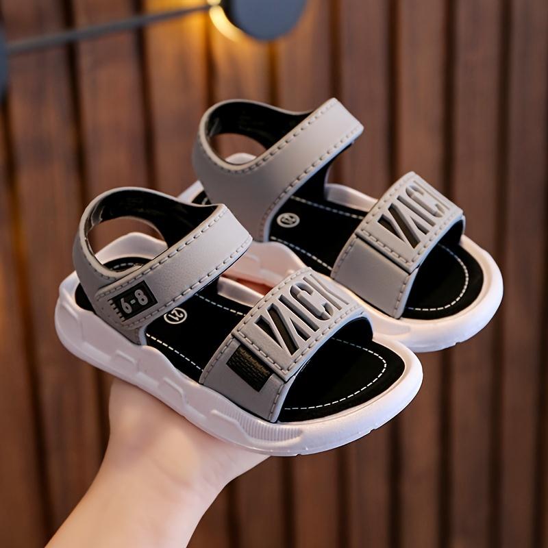 [Boys' Summer Sandals] Soft-Soled Non-Slip Summer Sandals for Boys - Casual Beach Shoes for Older Kids