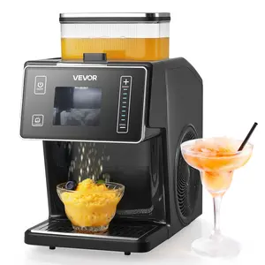 VEVOR Snowflake Ice Machine, 44LBS/24H Snowflake Ice Maker, Ice-Shaver Machine with Stainless Steel Blade, Electric Snow Cone Maker with 0.2 Gal Tank, 60S Fast Pre-Cooling, for Home Small Gatherings
