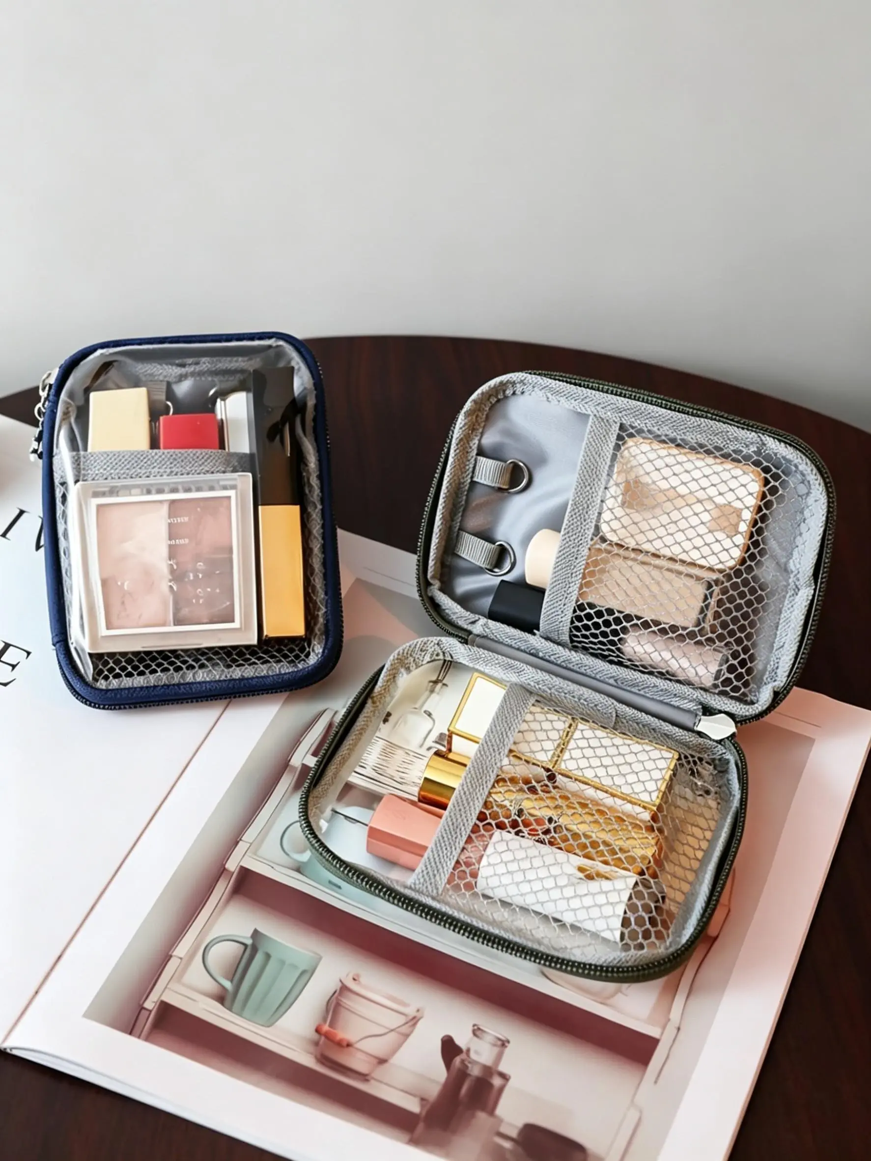 Waterproof Large Capacity Transparent Makeup Bag, Multi-Functional Mini Makeup Bag, Travel Essential, Makeup Travel Organizer, Gift Idea for Women, Cosmetic Bags