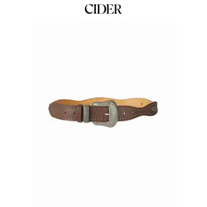 Cider STUDDED ENGRAVED BUCKLE BELT