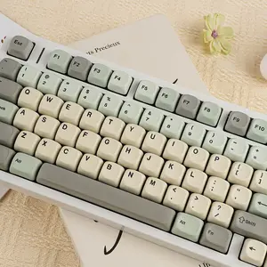 130 Key Moa Height Weird-flavored Keycaps, 5-Sided Heat Transfer, German French Spanish English Uk Layout For Mechanical Keyboard, 7u Split Spacebar