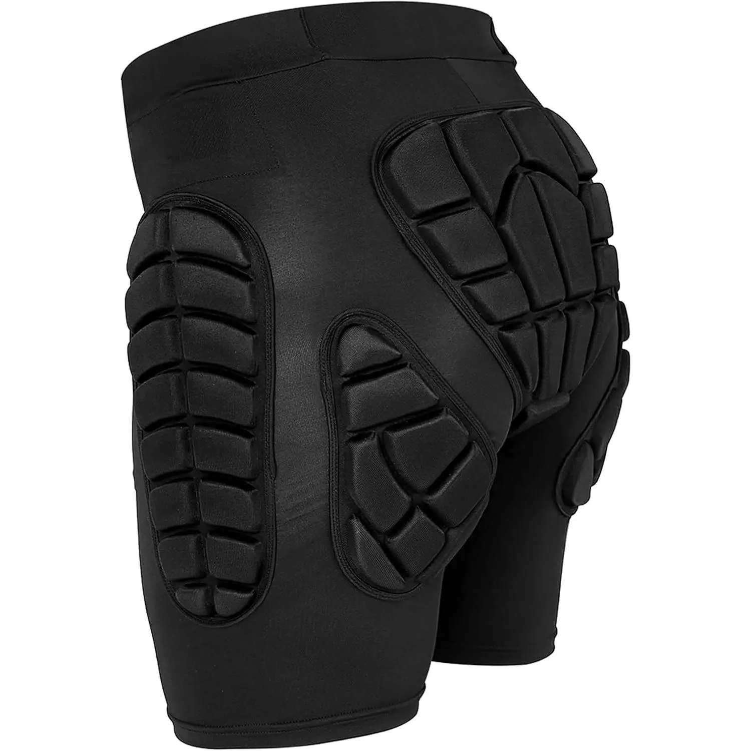 Protective Padded Shorts  Pads  Shorts |  Protection Crash Pants for Skiing Skating Skateboard Black