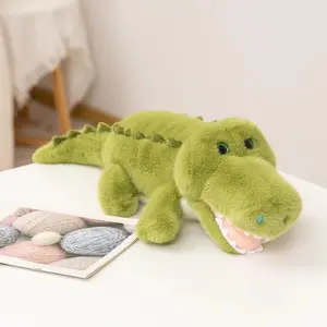 Stuffed Cartoon Crocodile Plush Doll Stuffed Toy For Children Kawaii Room Decor  Pillow Alligator Animal Birthday Gift For Kids