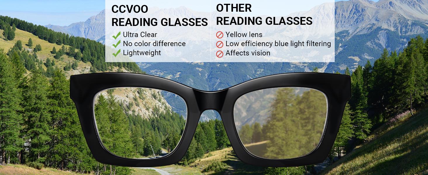 6 Pack Oprah Reading Glasses for Women, Eyeglasses, Blue Light Readers for Women, Computer Eye Glasses, Cheaters