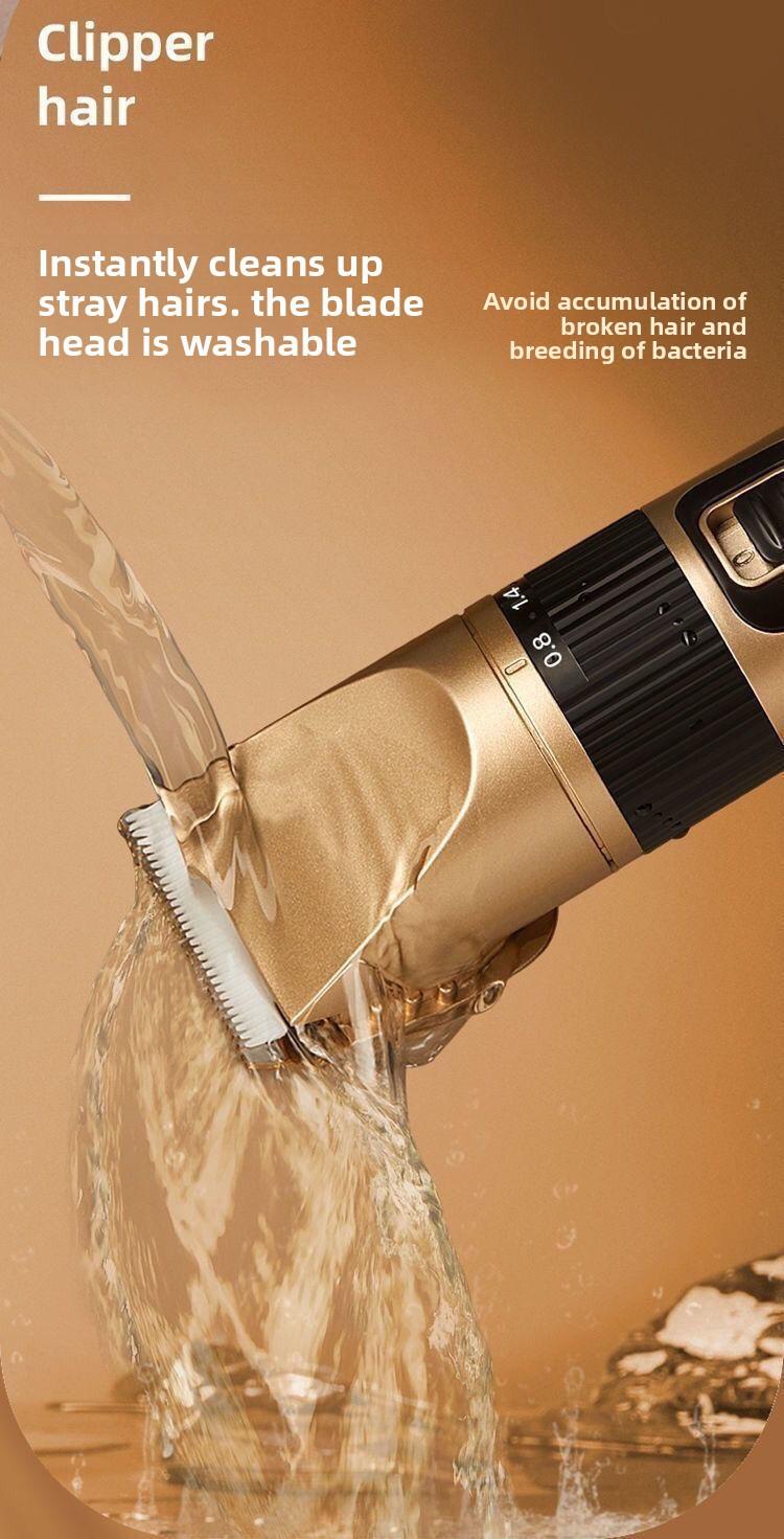 Household hair clipper, electric hair trimmer, hair cutter, hair shaving device, adult self-haircut tool, children's silent clipper