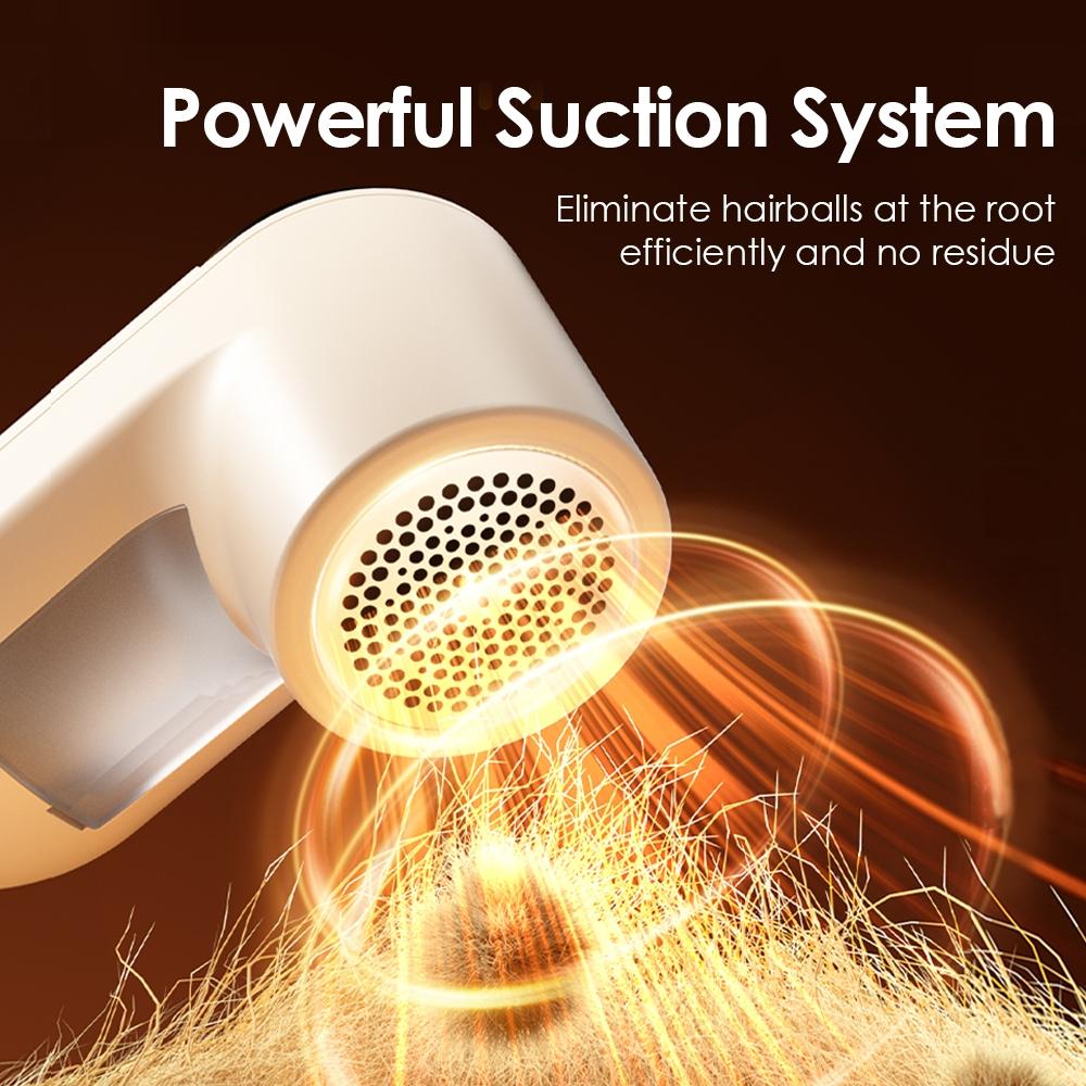 3-Speed Lint Remover with Display | 6 Stainless Steel Blades, Type-C Charging | Large Lint Bin with Safety Lock – Efficient Fabric Fuzz Remover, Household Fabric Shaver