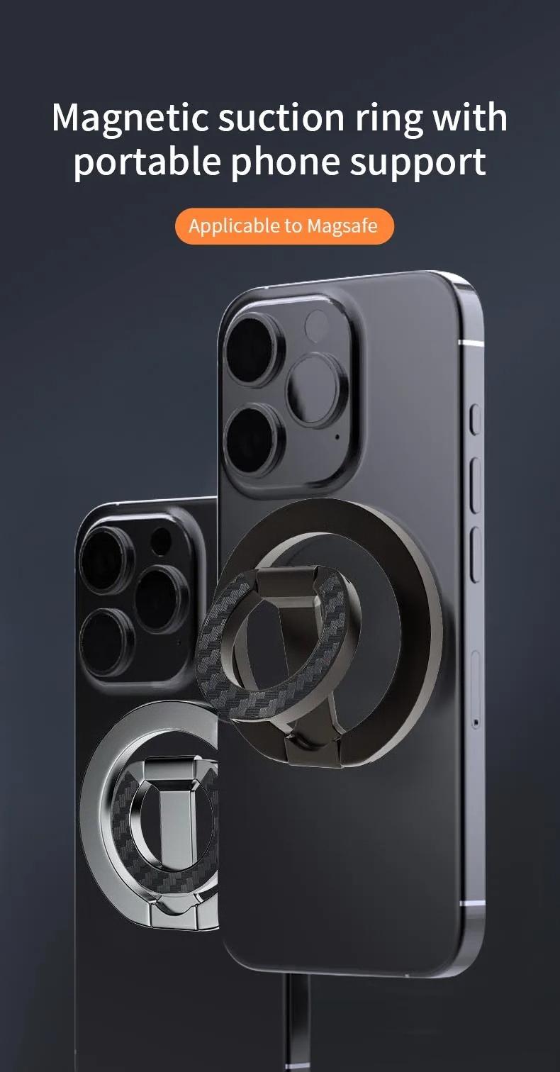 For Double-Sided Magnetic Phone Ring Holder for MagSafe Kickstand Magnet Grip   Stand Holder