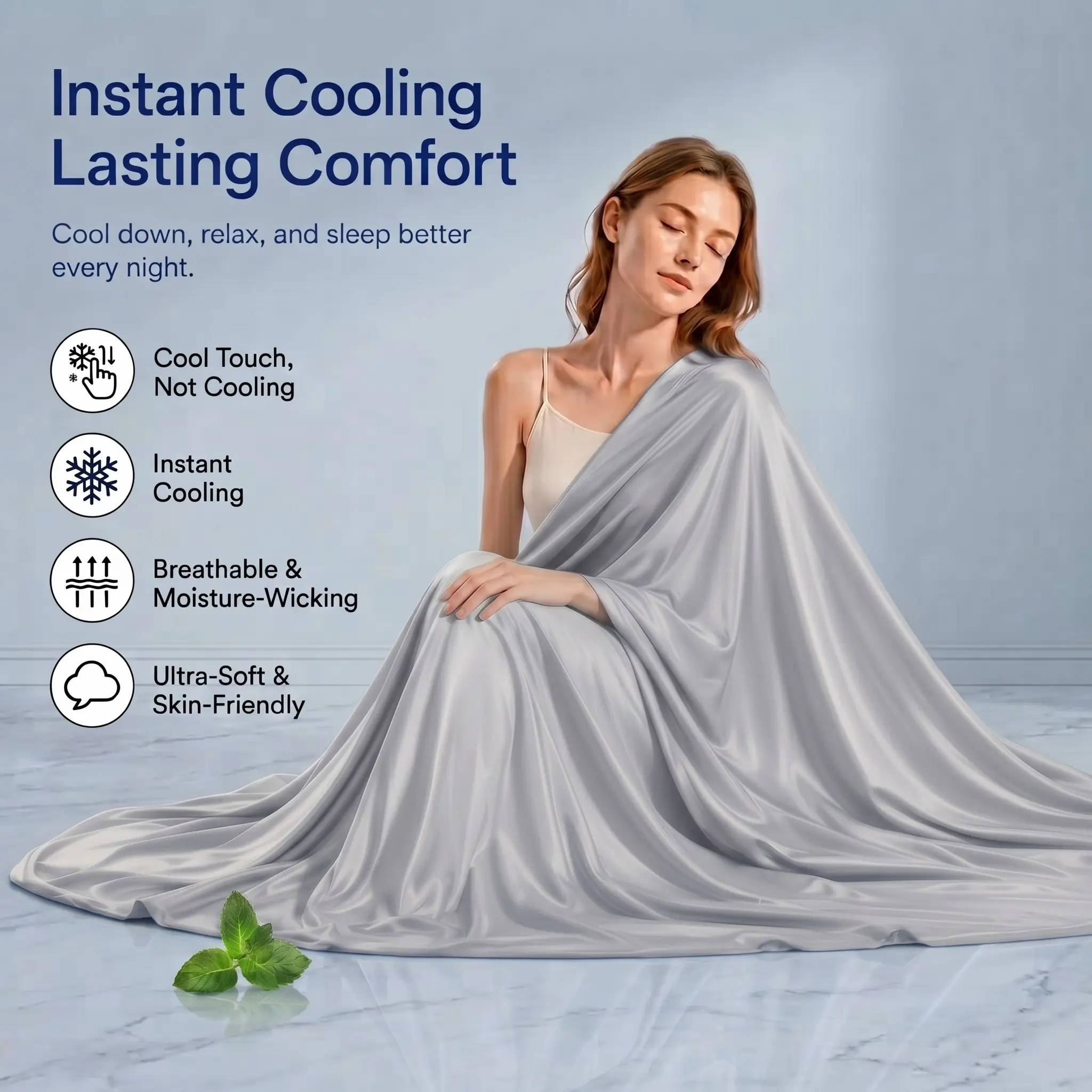 Thin and Breathable Summer Blanket, Lightweight And Soft Summer Sleep - Lightweight And Durable, Ideal for Hot Sleepers, Perfect for Home, Office, Dorm, Bedroom, Spring Or Summer Bed Blanket, Travel And Car Use, Cooling Throw Blanket