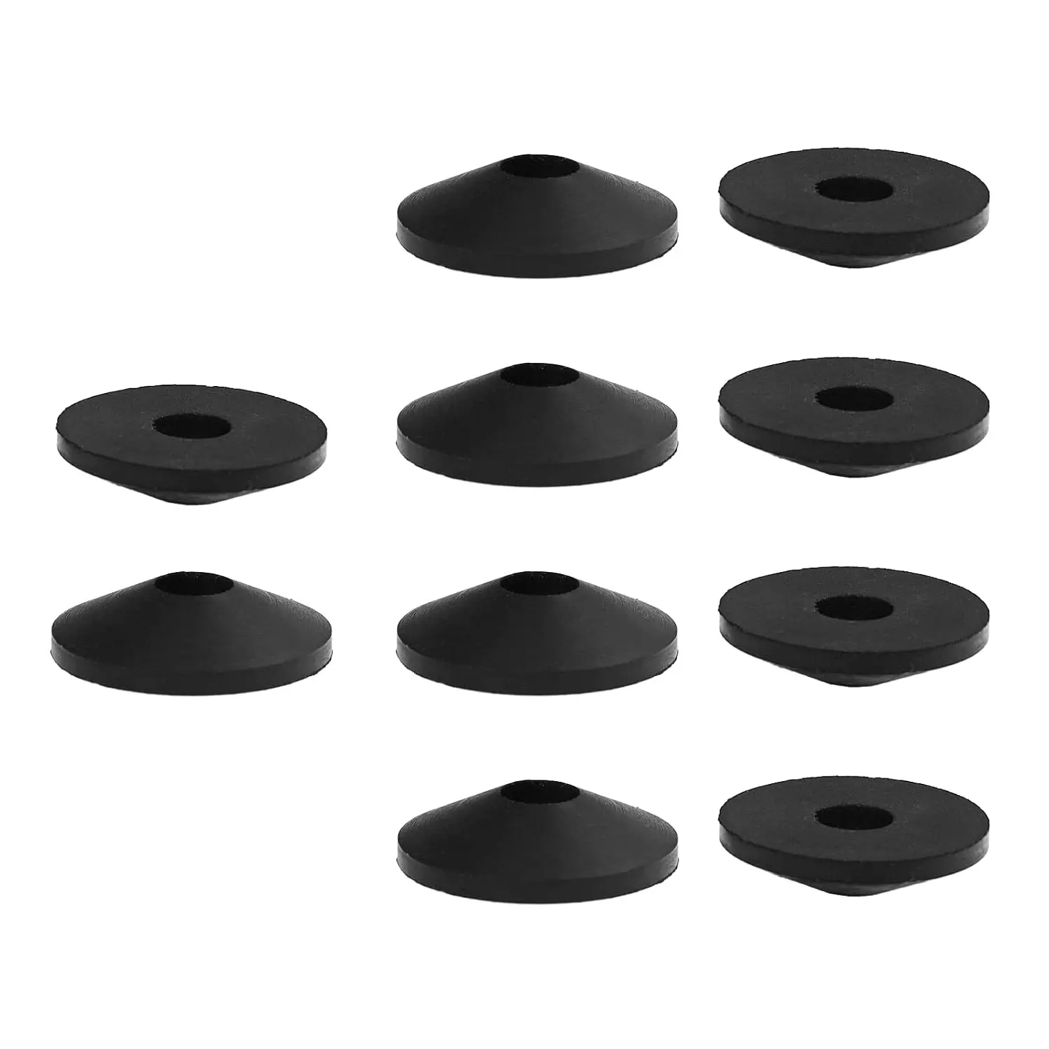 10 count Conical Rubber Washers for Toilet  to Bowl ,  Beveled Gasket Washers for Toilet  Leakage ,  Fit for 5/16” Toilet