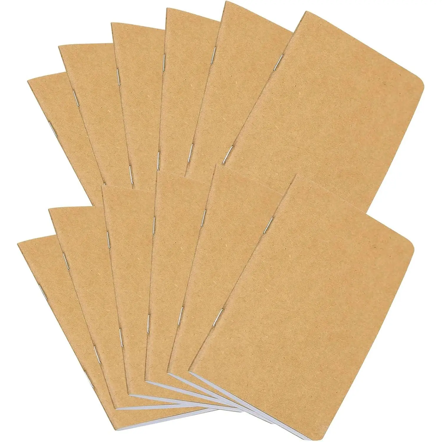 12 count Notepads  Paper Blank Notebooks,Mini Happy Journal Notebooks Bulk Small Pocket Notepads for Office  Coworkers Travel  Present Supplies (Brown-Blank, 12 count)