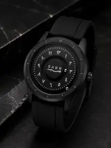 Matte Round Watch, Dual Ball Bearings Replace Traditional Hands, Unique Foreign Characters, Minimalist Style, Trendy Accessory