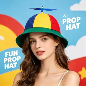Unisex Propeller Bucket Hat Funny Helicopter Sun Hat, UV Protection Lightweight Breathable Festival Hat for Men Women, Foldable Outdoor Beach Fishing Camping Hiking Travel Vacation Trendy Novelty Summer Cap