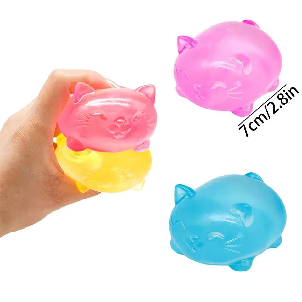 4pcs Mini Cute Cat Maltose Decompression Toy, Non-Stick, Odorless & Non-Toxic Fun Toy, Pressure Relief Tool for Adults and Students 4pcs Mini Cute Cat Maltose Decompression Toy, Non-Stick, Odorless & Non-Toxic Fun Toy, Pressure Relief Tool for Adults and Students