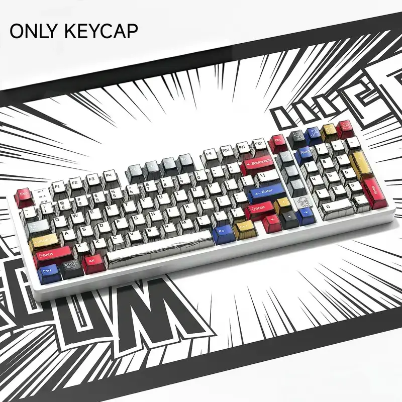 Mixed Color Pbt Material Keycap, Round Keycaps for 6.25u Space Keyboards, Computer & Gaming Accessories, Ideal Boyfriend Gift