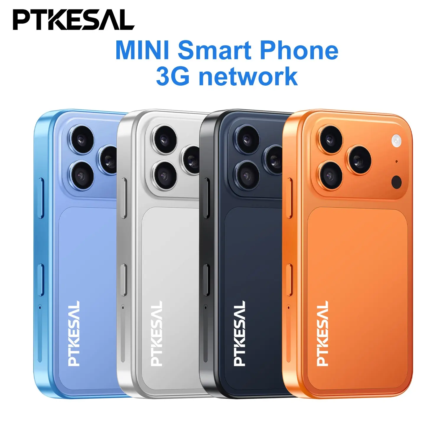 Ptkesal Smart Mini Phone, Android Mobile Phone, 3g Dual Sim, 6.75-Inch HD Screen, 2gb RAM, 16GB ROM, Quad-Core Processor, 2500mah Battery