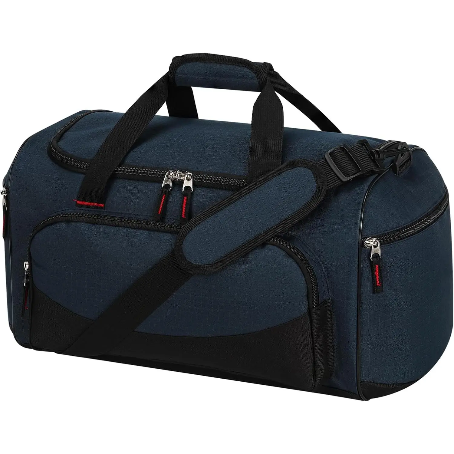 30L Gym  Duffle Bag, 17 inch, Navy Blue | Multi Pockets, Carry , Durable Weekender Overnight Bag for Travel, Workout, Fitness