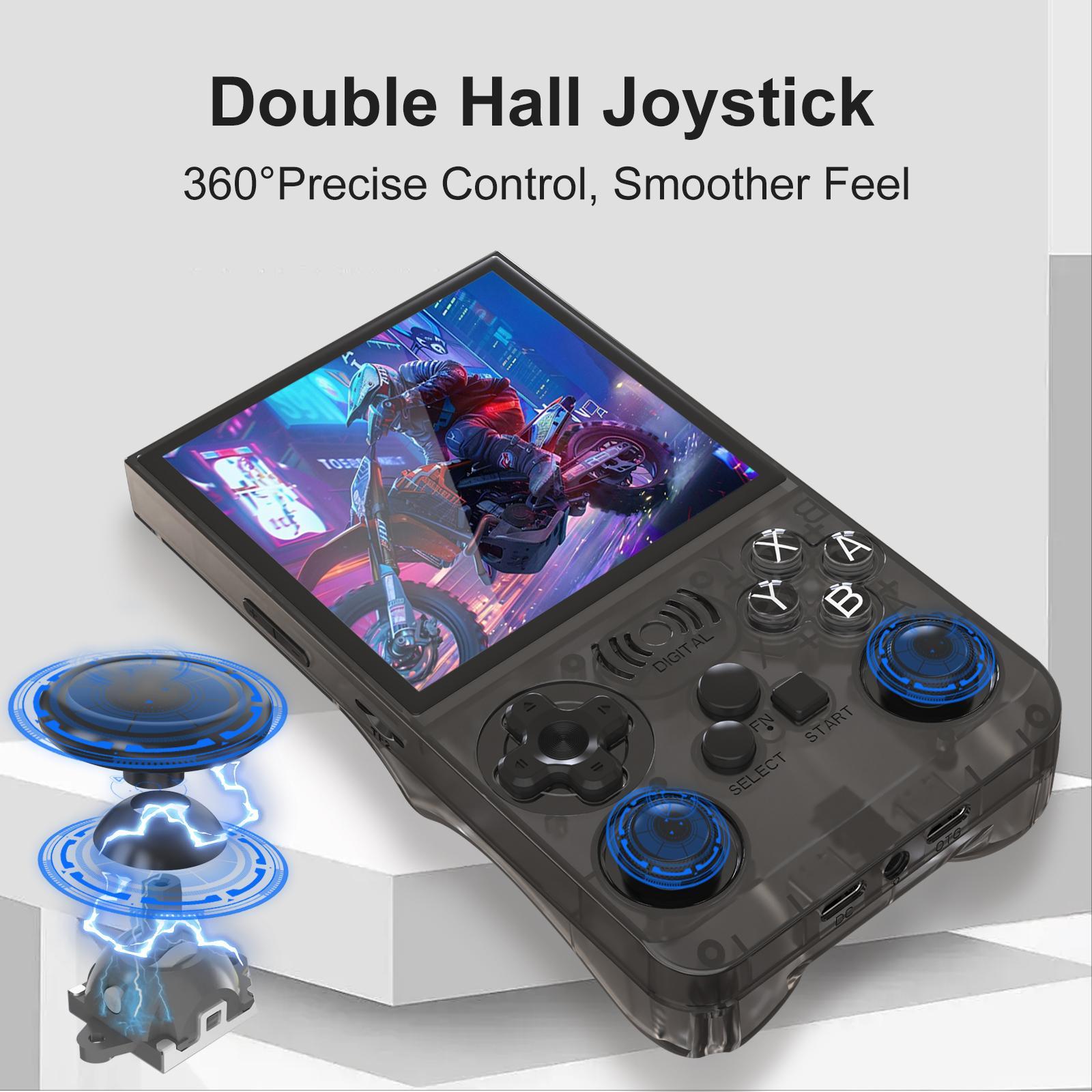 GAMINJA Upgraded ANS13 Open-source Handheld Game Console Linux System 4-inch IPS High-definition Screen Gaming Handheld Portable Retro and Handheld Device Comes with Over 15,000 Games and 20+ Emulators