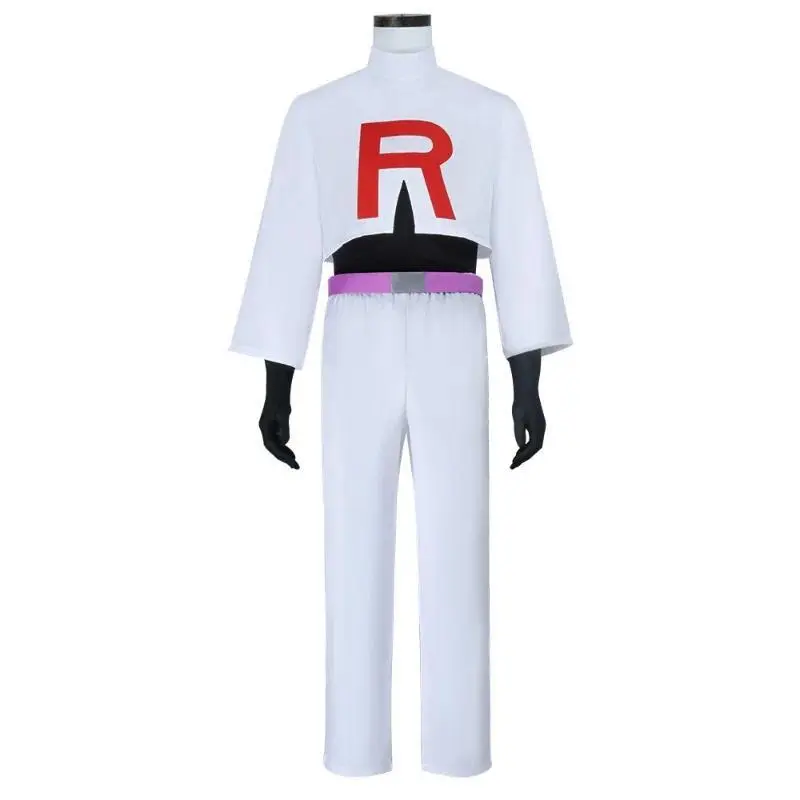Anime Jessie and James Cosplay Costume Team Rocket Jessie Musashi James Kojirou Halloween Cosplay Costume Full Set Women Men