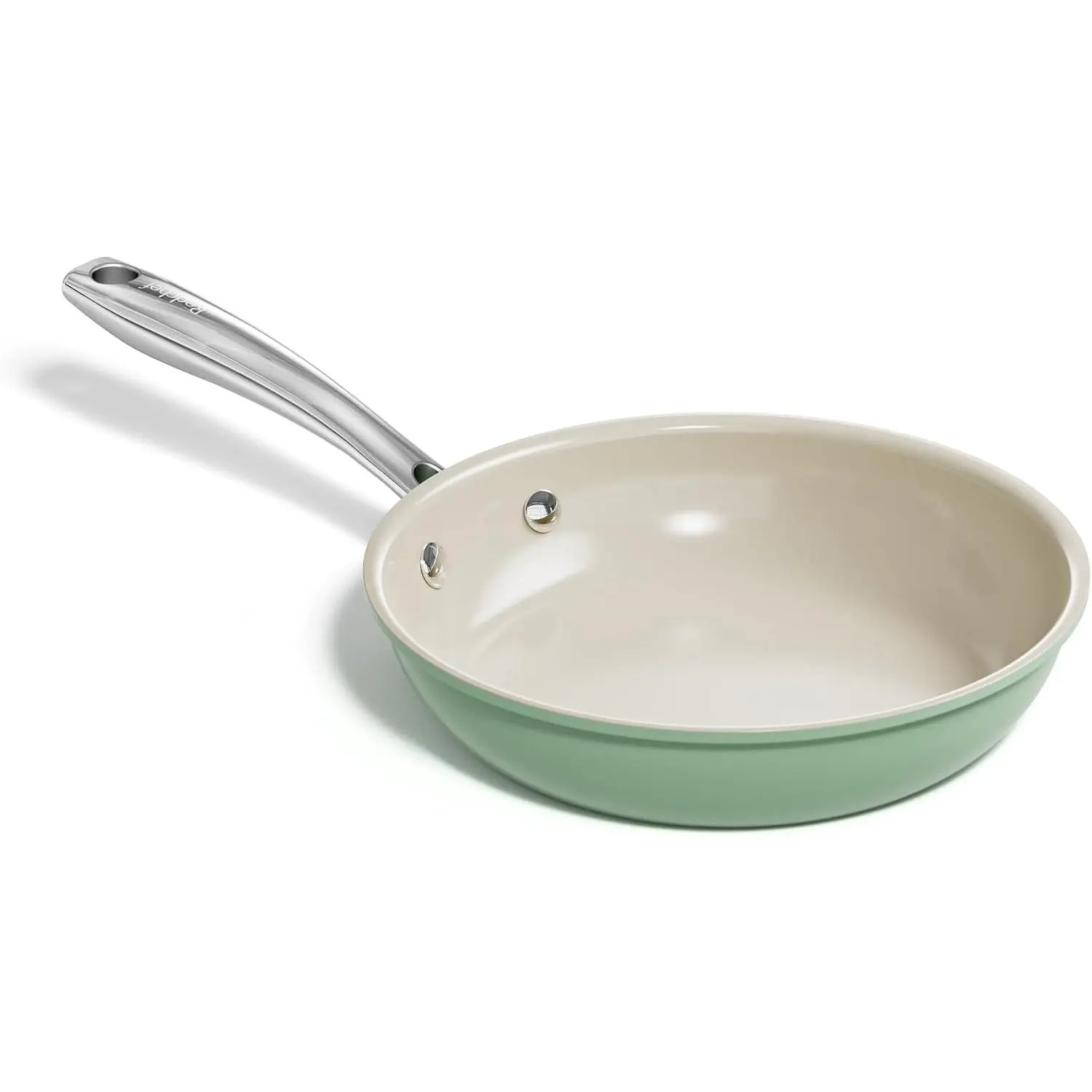 Ceramic Non Stick Egg Pans, Nonstick Frying Pan Skillet, 8 inch Cooking Pan Non  with Stay Cool Handle for Induction, PTFE &  & PFOA Free, Dishwasher/Oven Safe (Green)