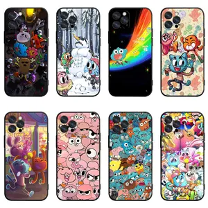 8 Styles Gumball Phone Case, Anti-Drop Slim Protective Shell Featuring Gumball, Darwin, Anais & The Whole Watterson Family