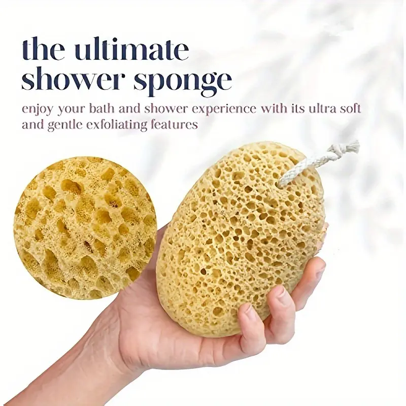 2Pack Bathing Seaweed Sponge for Both Men And Women Scrub Bubbles, Scrub Exfoliated Honeycomb, Clean Bathing Seaweed Sponge