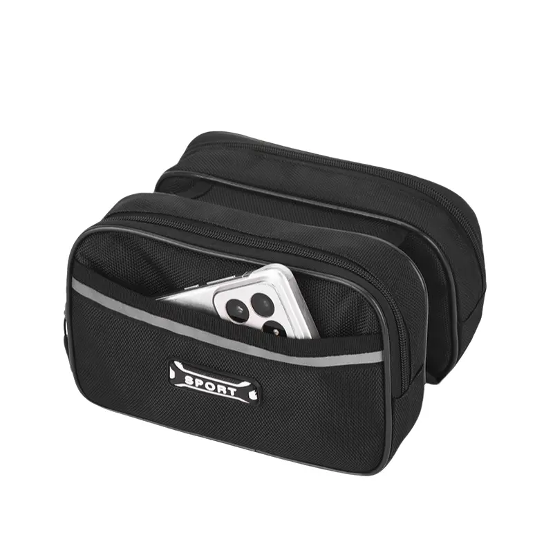 Large Capacity Multi-Layer Bike Bag, Waterproof Cycling Gear Pack, Cycling Accessories, Outdoor Sports Equipment Storage, Bicycle Top Tube Pannier