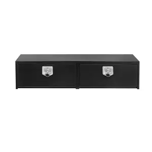 Underbody Truck Tool Box Heavy Duty Steel Plated Storage Box with t-Handle Lock Waterproof Smooth Surface for Pickup Truck Bed RV Trailer, 48"x 16"x 13"