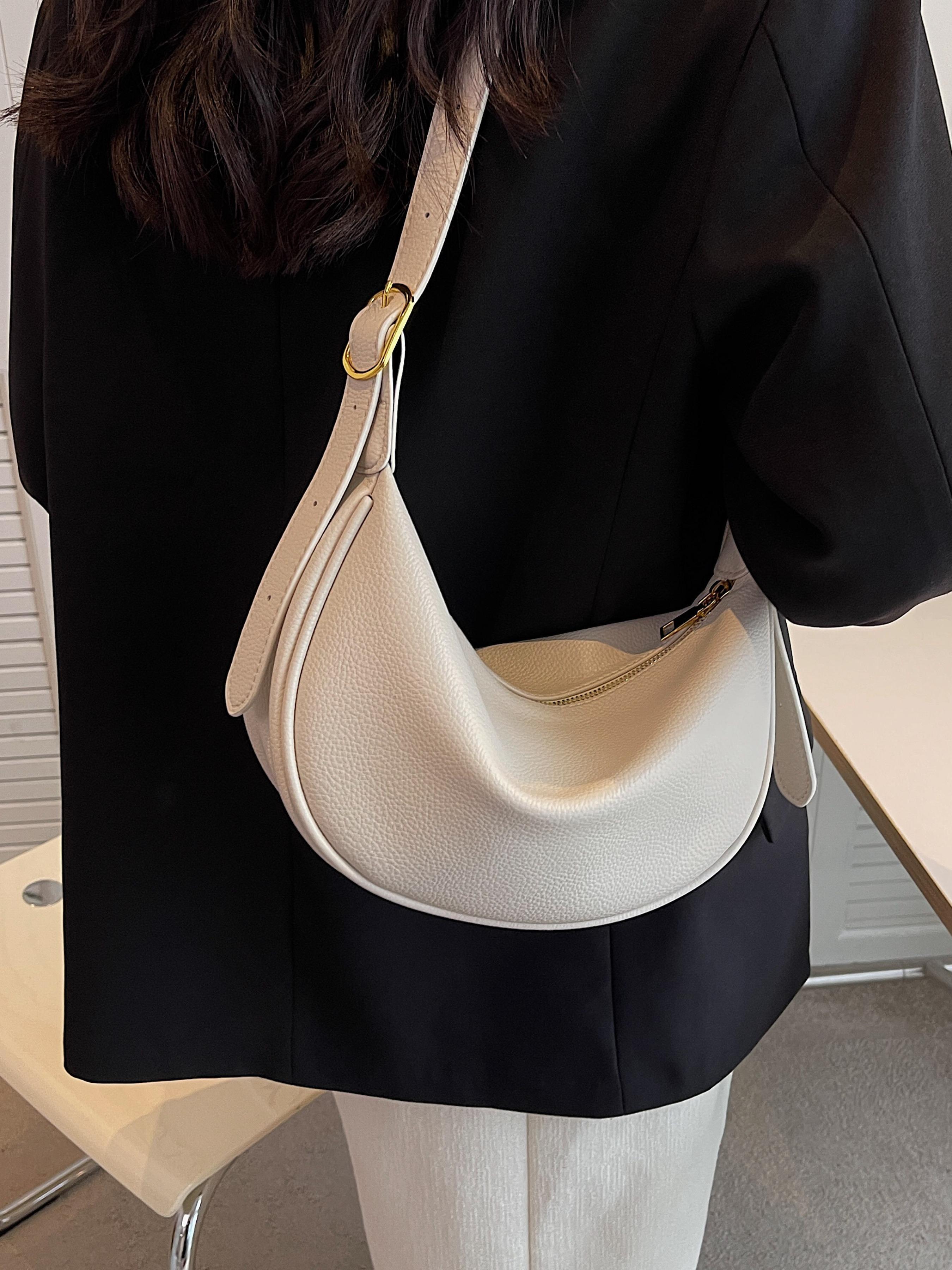 Women's Fashionable Solid Color Shoulder Bag, Casual Versatile Crossbody Bag for Daily Used, Trendy All-match Commuter Bag, Cross Body Bags