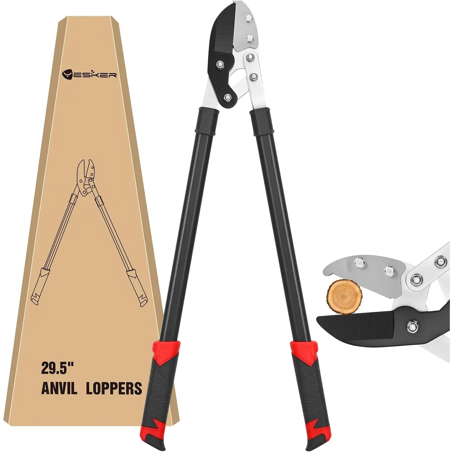 Nilight 29.5-Inch Heavy-Duty Lopper Tool with Sharp Anvil Blades & High-Carbon Steel, Compound Action, 1.6-Inch Dia Cut Capacity, Tree Pruning Limb Branch Cutter for Garden Maintenance