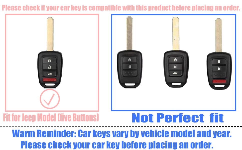 Key Fob Cover with Diamond Keychain Car Key Holder Compatible with Honda 2013-2016 Accord Crosstour 2014-2015 CR-V Civic 2016-2017 HR-V Protector for Women 4 Buttons, (Silver-Heart)