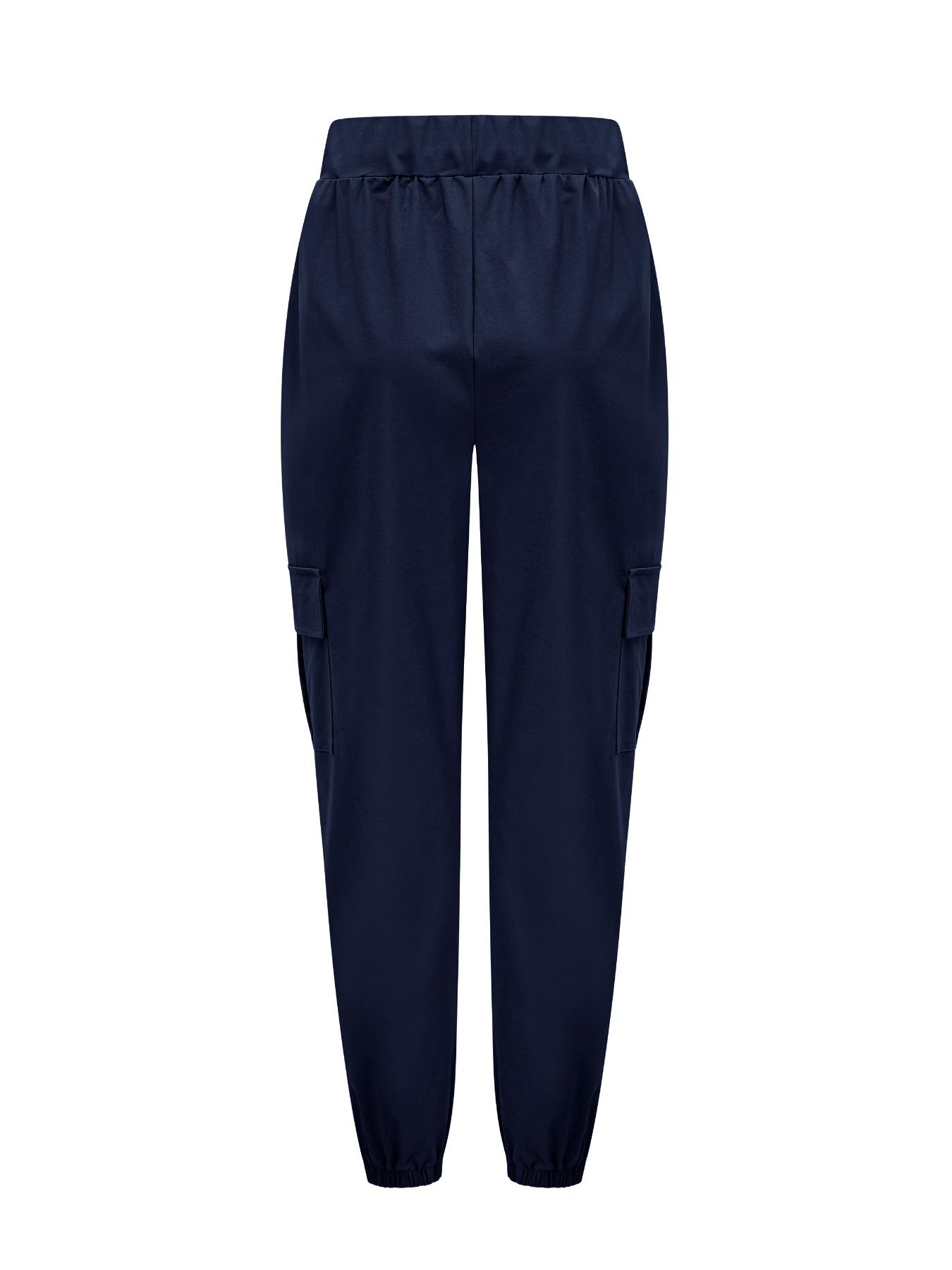 Women's Solid Color Pants, Casual Comfy Fitted Trousers for Everyday Wear, Ladies Bottoms for Summer