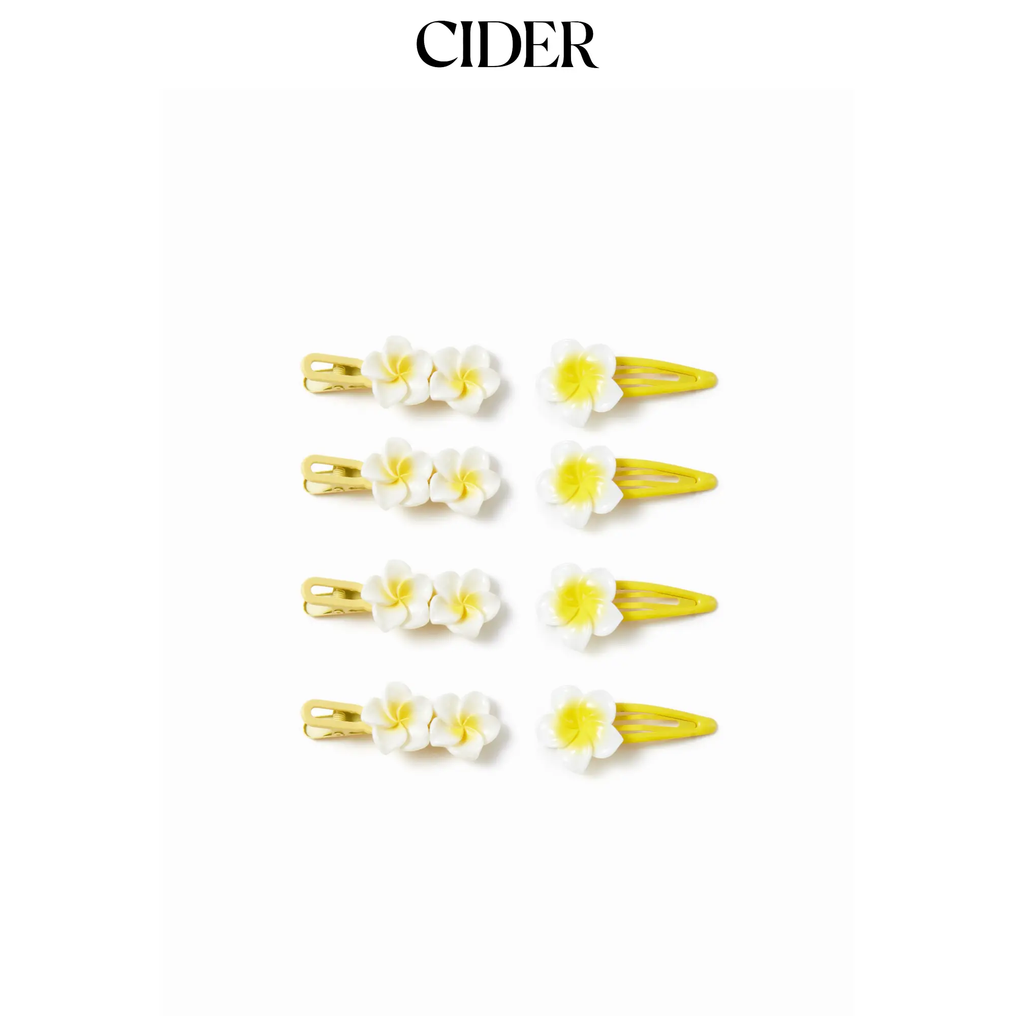 Cider 8 PCS FLORAL HAIR CLIP SET