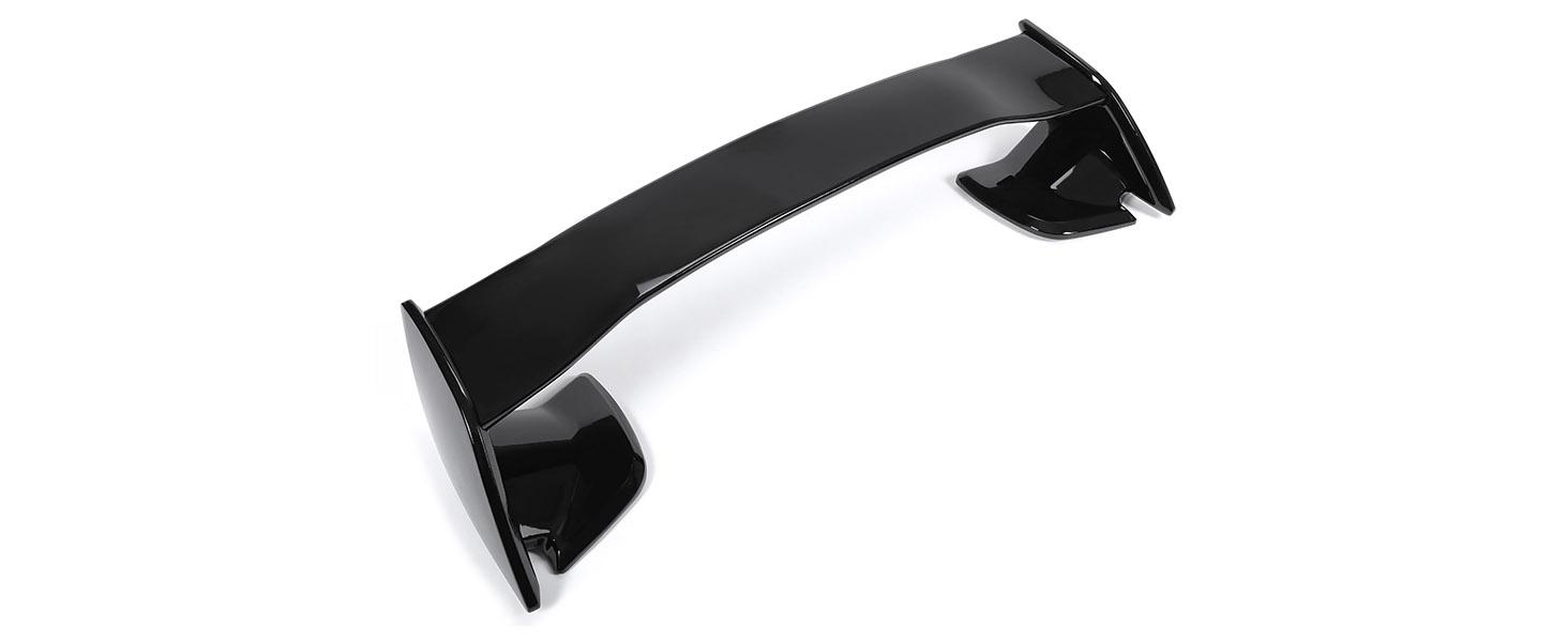 Trunk Spoiler Compatible with 2015-2021 Subaru WRX STI 4 Door Sedan Rear Trunk Spoiler Wing Lid Plastic Glossy Black Vehicle Autos Automotive Car Accessories