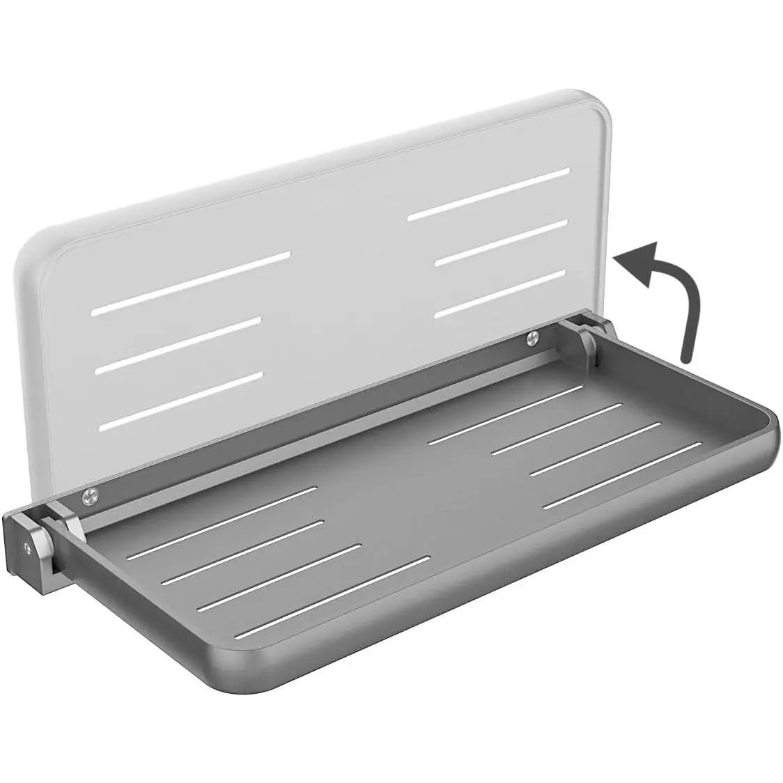 RV  Foldable Shelf- 12.2x5.5 Wall Mounted Space Saver | Add Extra Countertop & Fold Down Agaginst Wall When Not Use, Compact Folding Wall Shelves, Camper  Storage Accessories