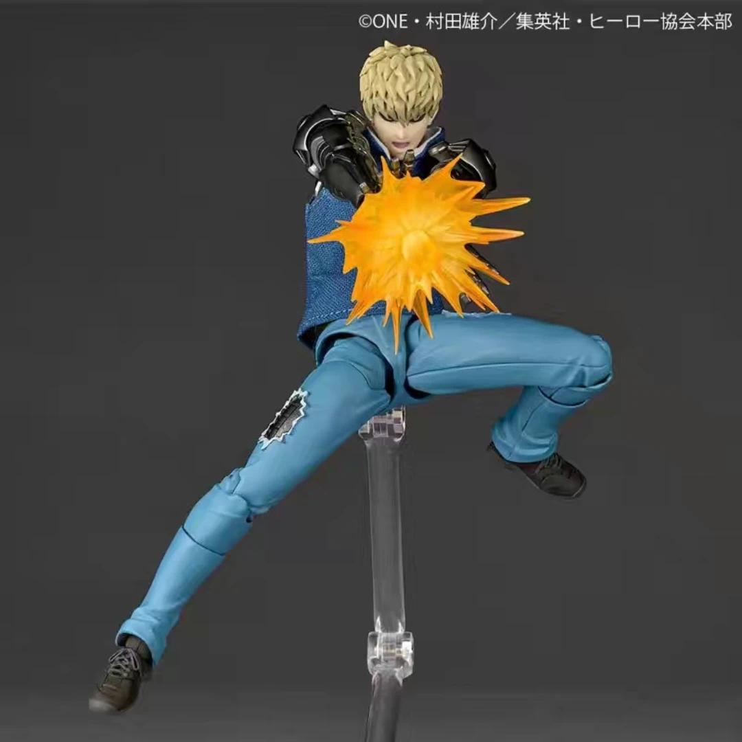 New Ko Genos Anime Action Figures Kaiyodo Revoltech Yamaguchi One Punch Man Figurine Joint Movable Model Statue Toys Gifts