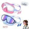 2-Pack Swimming Goggles, Kids Swimming Goggles with Nose Clip, Anti-Fog UV Protection, Leak-Proof, Wide Vision, Ages 3-14, Water Sports & Outdoor Fun, Swim Goggles Set, Pool Goggles, Kid Goggles For Swimming