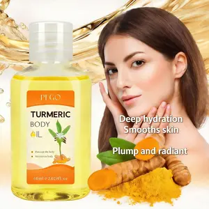 Turmeric Body Massage Oil: Deeply Nourishes, Fades Stretch Marks & Tightens Skin Tone, Universal Body Care Oil for Men and Women