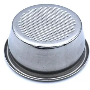 54mm 2 Cup Single Wall Filter Basket - Non-Pressurized Stainless Steel, Metal Portafilter Container - Reusable, Washable - Compatible with Breville Espresso Machines - 18/20g (Single Wall - 2 Cup)