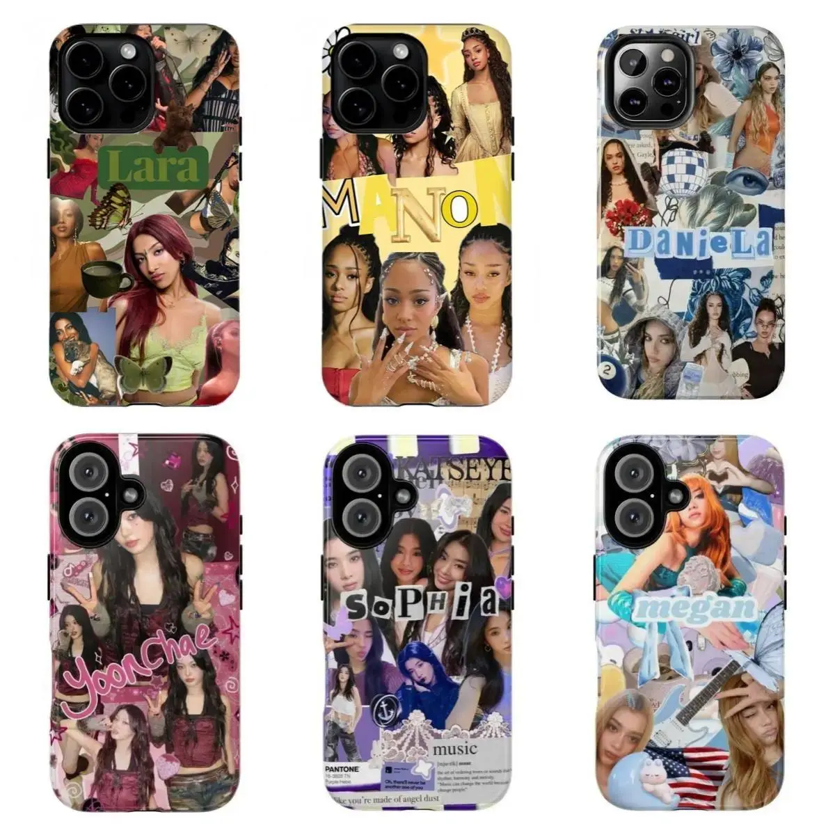 Simple and Sophisticated Design Colorful K-Kats3y3 Members Fashion Tough Phone Case  Suitable for iPhone 17-11 Pro Max/Plus and  Samsung Galaxy S23-25