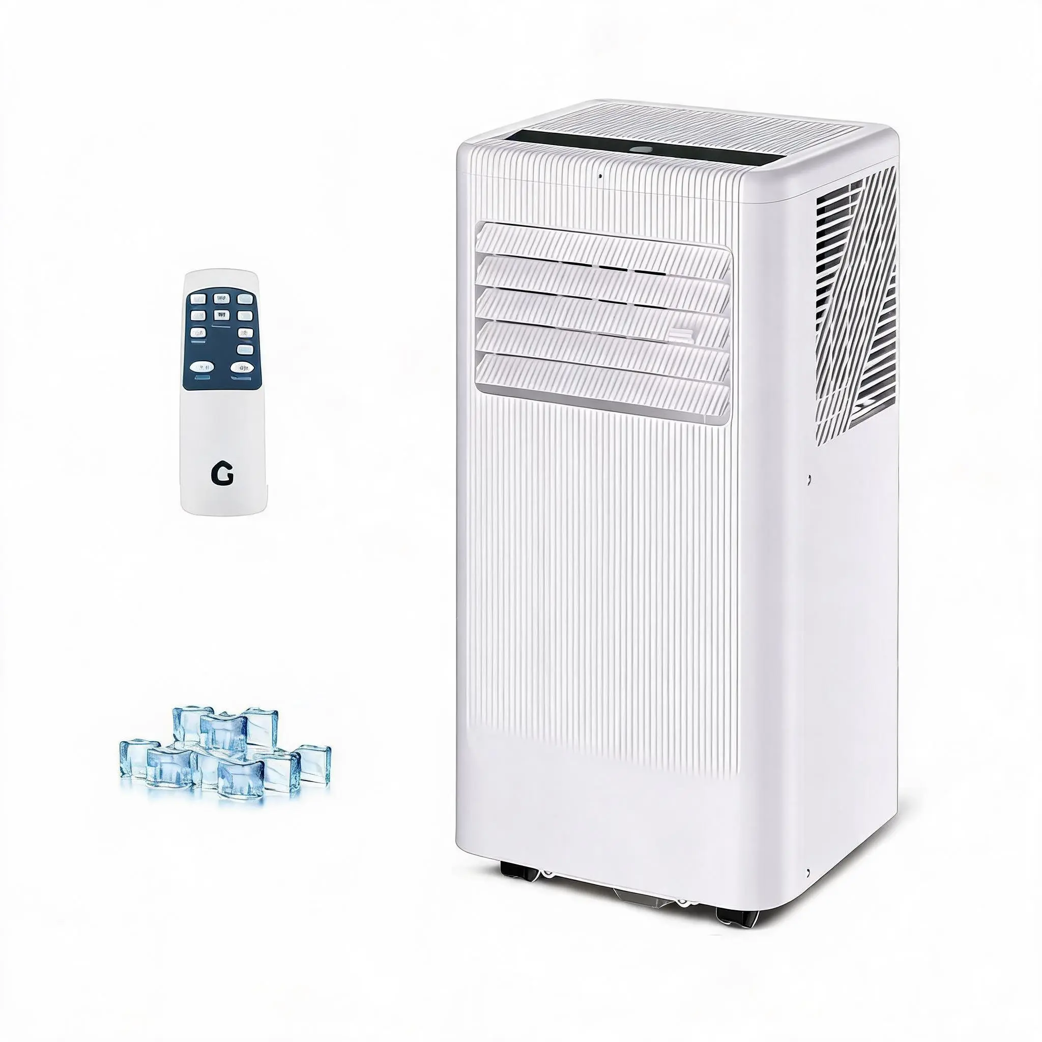 Powerful 10000 BTU 5-in-1 Portable Air Conditioner – Fast Cooling, Dehumidifier, Energy Saver, Smart Clothes Dryer & Fan – Remote Control, Quiet, LED Display, Window Kit – Cools Rooms Up to 560 Sq.Ft. – Ideal for Home, Office, Dorm