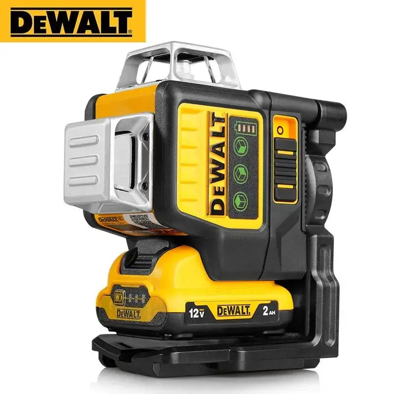 Dewalt NEW DW089LG 12V Green Laser Level, 12 Lines, 3 Sides 360-Degree Vertical & Horizontal Leveling Tool for Outdoor Use