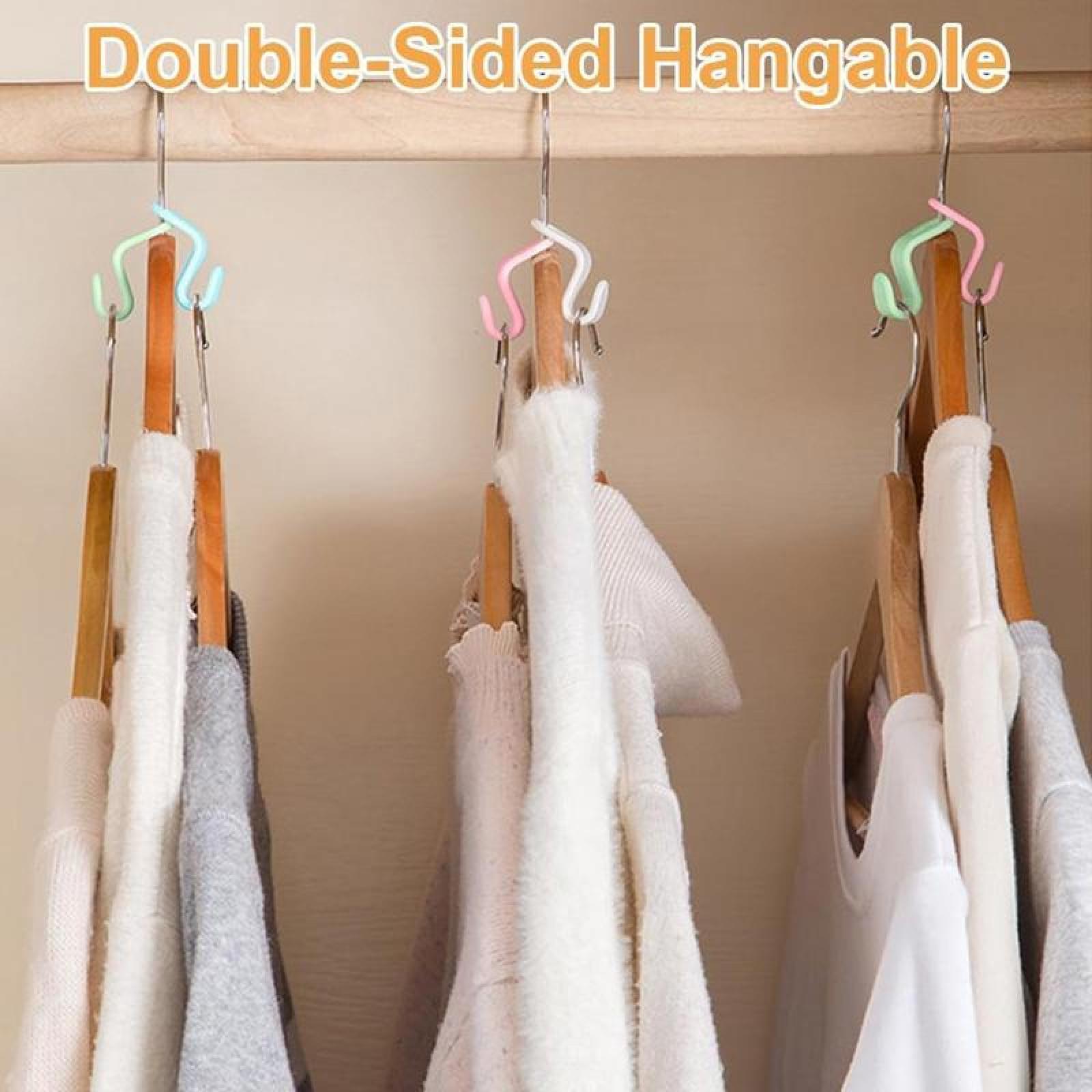 Hanger Connector Hooks,30/100 Counts Set Space Saving Clothes Hanger Extender Hooks,Multicolor Closet Organizer Hanger Clips.SENSIOHOME. Hanger Connector Hooks,30/100 Counts Set Space Saving Clothes Hanger Extender Hooks,Multicolor Closet Organizer Hanger Clips.SENSIOHOME.