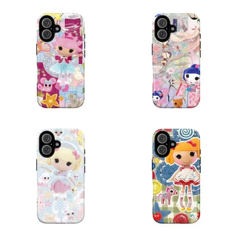 Lalaloopsy Aesthetic Phone Case Bundle,Tough phone case,Suitable for iPhone 17-11 Pro Max/Plus and  Samsung Galaxy S23-25